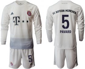 Wholesale Cheap Bayern Munchen #5 Pavard Away Long Sleeves Soccer Club Jersey