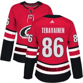 Wholesale Cheap Adidas Hurricanes #86 Teuvo Teravainen Red Home Authentic Women\'s Stitched NHL Jersey