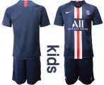 Wholesale Cheap Paris Saint-Germain Blank Home Kid Soccer Club Jersey