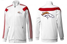 Wholesale Cheap NFL Denver Broncos Team Logo Jacket White_2