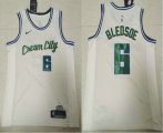 Wholesale Cheap Men's Milwaukee Bucks #6 Eric Bledsoe NEW Cream 2020 City Edition NBA Swingman Jersey