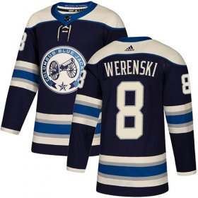 Wholesale Cheap Adidas Blue Jackets #8 Zach Werenski Navy Alternate Authentic Stitched Youth NHL Jersey