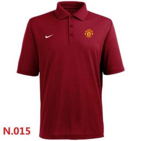 Wholesale Cheap Nike Manchester United FC Textured Solid Performance Polo Red