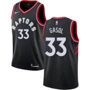 Wholesale Cheap Raptors #33 Marc Gasol Black Basketball Swingman Statement Edition Jersey