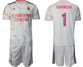Wholesale Cheap Men 2021-2022 Club Real Madrid home white 1 Adidas Soccer Jersey