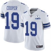 Wholesale Cheap Nike Cowboys #19 Amari Cooper White Men's Stitched With Established In 1960 Patch NFL Vapor Untouchable Limited Jersey