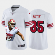 Cheap San Francisco 49ers #85 George Kittle Nike Team Hero Rush Vapor Limited NFL Jersey White