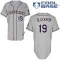 Wholesale Cheap Rockies #19 Charlie Blackmon Grey Cool Base Stitched Youth MLB Jersey
