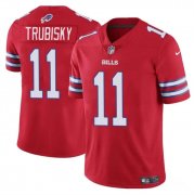 Cheap Men's Buffalo Bills #11 Mitch Trubisky Red Vapor Untouchable Limited Football Stitched Jersey