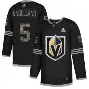 Wholesale Cheap Adidas Golden Knights #5 Deryk Engelland Black Authentic Classic Stitched NHL Jersey
