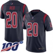 Wholesale Cheap Nike Texans #20 Justin Reid Navy Blue Men's Stitched NFL Limited Rush 100th Season Jersey