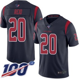 Wholesale Cheap Nike Texans #20 Justin Reid Navy Blue Men\'s Stitched NFL Limited Rush 100th Season Jersey