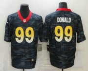 Wholesale Cheap Men's Los Angeles Rams #99 Aaron Donald 2020 Camo Limited Stitched Nike NFL Jersey