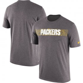 Wholesale Cheap Green Bay Packers Nike Sideline Seismic Legend Performance T-Shirt Charcoal