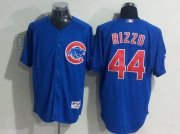 Wholesale Cheap Cubs #44 Anthony Rizzo Blue Cool Base Stitched MLB Jersey