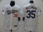 Wholesale Cheap Men Los Angeles Dodgers 35 Bellinger White Elite 2021 Nike MLB Jerseys