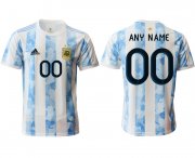 Wholesale Cheap Men 2020-2021 Season National team Argentina home aaa version white customized Soccer Jersey
