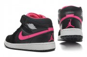 Wholesale Cheap Jordan 1 Girls Shoes black/pink/white