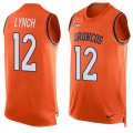 Wholesale Cheap Nike Broncos #12 Paxton Lynch Orange Team Color Men's Stitched NFL Limited Tank Top Jersey