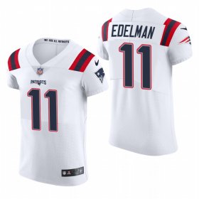 Cheap New England Patriots #11 Julian Edelman Nike Men\'s White Team Color Men\'s Stitched NFL 2020 Vapor Untouchable Elite Jersey