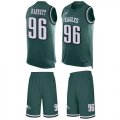Wholesale Cheap Nike Eagles #96 Derek Barnett Midnight Green Team Color Men's Stitched NFL Limited Tank Top Suit Jersey