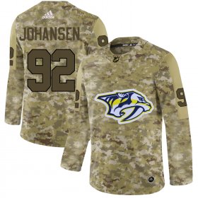Wholesale Cheap Adidas Predators #92 Ryan Johansen Camo Authentic Stitched NHL Jersey