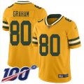 Wholesale Cheap Nike Packers #80 Jimmy Graham Gold Men's Stitched NFL Limited Inverted Legend 100th Season Jersey