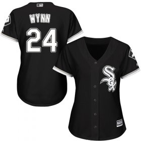 Wholesale Cheap White Sox #24 Early Wynn Black Alternate Women\'s Stitched MLB Jersey