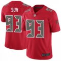 Wholesale Cheap Nike Tampa Bay Buccaneers #93 Ndamukong Suh Men's Limited Color Rush Red Jersey