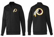 Wholesale Cheap NFL Washington Redskins Team Logo Jacket Black_1