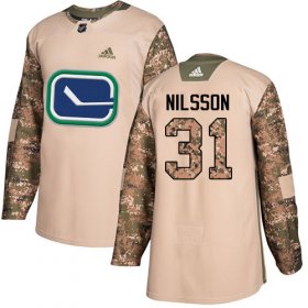 Wholesale Cheap Adidas Canucks #31 Anders Nilsson Camo Authentic 2017 Veterans Day Stitched NHL Jersey