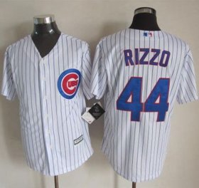 Wholesale Cheap Cubs #44 Anthony Rizzo White Strip New Cool Base Stitched MLB Jersey
