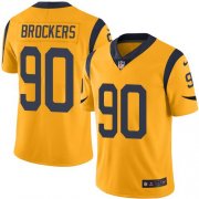 Wholesale Cheap Nike Rams #90 Michael Brockers Gold Men's Stitched NFL Limited Rush Jersey