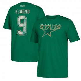 Wholesale Cheap Dallas Stars #9 Mike Modano CCM Retired Player Name & Number T-Shirt Green