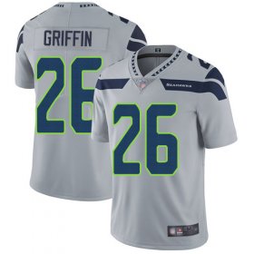 Wholesale Cheap Nike Seahawks #26 Shaquem Griffin Grey Alternate Men\'s Stitched NFL Vapor Untouchable Limited Jersey
