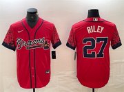 Cheap Men's Atlanta Braves #27 Austin Riley Red City Connect Cool Base Stitched Baseball Jersey