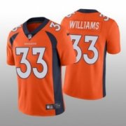 Wholesale Cheap Men Nike Denver Broncos #33 Javonte Williams Orange Vapor Limited Jersey