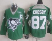 Wholesale Cheap Penguins #87 Sidney Crosby Green Practice Stitched NHL Jersey