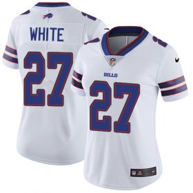 Wholesale Cheap Nike Bills #27 Tre\'Davious White White Women\'s Stitched NFL Vapor Untouchable Limited Jersey