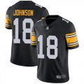 Wholesale Cheap Nike Steelers #18 Diontae Johnson Black Alternate Men's Stitched NFL Vapor Untouchable Limited Jersey