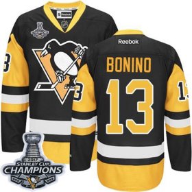 Wholesale Cheap Penguins #13 Nick Bonino Black Alternate 2017 Stanley Cup Finals Champions Stitched NHL Jersey