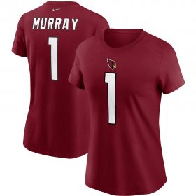 Wholesale Cheap Arizona Cardinals #1 Kyler Murray Nike Women\'s Team Player Name & Number T-Shirt Cardinal