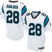 Wholesale Cheap Nike Panthers #28 Rashaan Gaulden White Men's Stitched NFL Elite Jersey