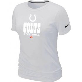 Wholesale Cheap Women\'s Nike Indianapolis Colts Critical Victory NFL T-Shirt White