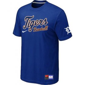 Wholesale Cheap Detroit Tigers Nike Short Sleeve Practice MLB T-Shirt Blue