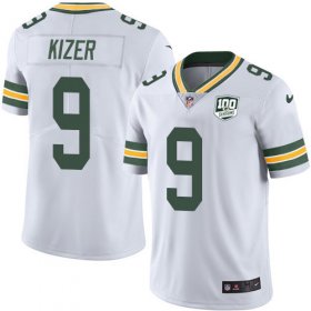 Wholesale Cheap Nike Packers #9 DeShone Kizer White Men\'s 100th Season Stitched NFL Vapor Untouchable Limited Jersey