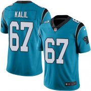 Wholesale Cheap Nike Panthers #67 Ryan Kalil Blue Youth Stitched NFL Limited Rush Jersey