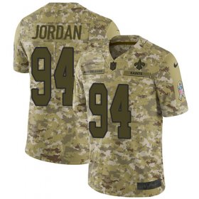 Wholesale Cheap Nike Saints #94 Cameron Jordan Camo Men\'s Stitched NFL Limited 2018 Salute To Service Jersey