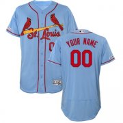 Wholesale Men's St. Louis Cardinals Custom Nike Light Blue Stitched MLB Flex Base Jersey