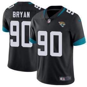 Wholesale Cheap Nike Jaguars #90 Taven Bryan Black Team Color Men\'s Stitched NFL Vapor Untouchable Limited Jersey
